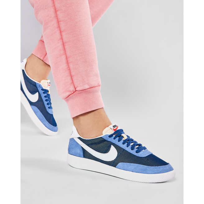 nike white blue trainers