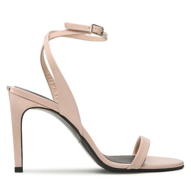 Calvin Klein Sandali Calvin Klein Stiletto Sandal 90- Patent HW0HW01632 Smoke Gray ABW