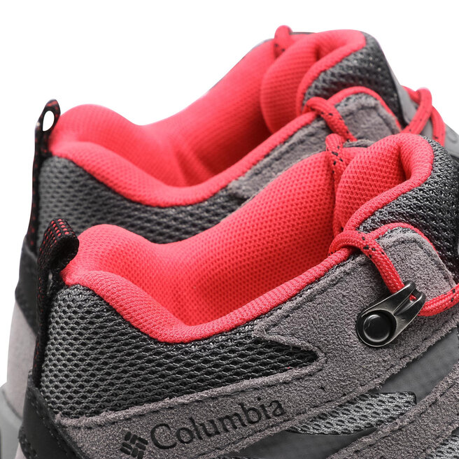Columbia Bakancs Columbia Redmond III Mid Waterproof BL0168 Steam/Red Coral 088