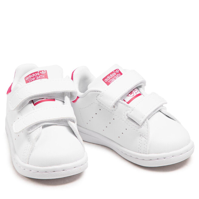 adidas Παπούτσια adidas Stan Smith Cf 1 FX7538 Ftwwht/Ftwwht/Bopink