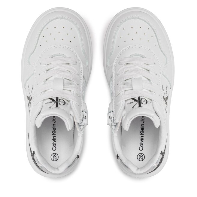 Calvin Klein Jeans Сникърси Calvin Klein Jeans Low Cut Lace-Up Sneaker V3A9-80471-1439 White/Black X002