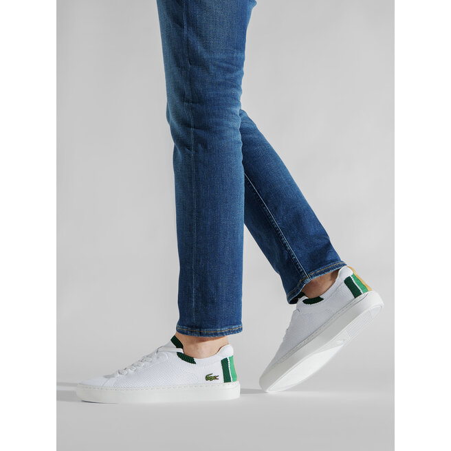 Lacoste Textilskor Lacoste La Piquee Nu 0722 1 Cma 7-43CMA0014082 Wht/Grn