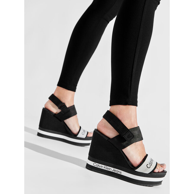 Calvin Klein Jeans Σανδάλια Calvin Klein Jeans Wedge Sandal YW0YW00669 BDS