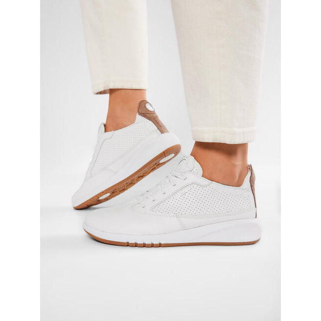 Sneakersy Geox D Aerantis A D02HNA 00085 C1000 Biały - kobiece