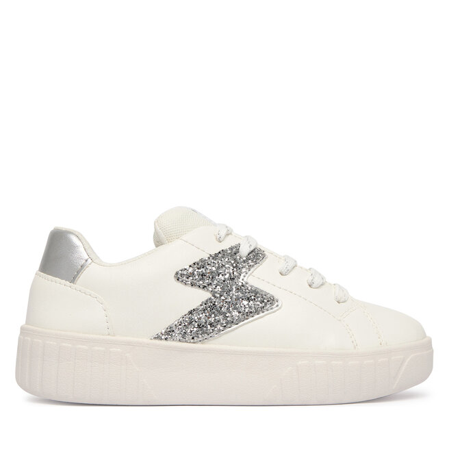 Sneakersy Geox J Mikiroshi Girl J45DVA 054EW C0007 S Biały - dziewczęce