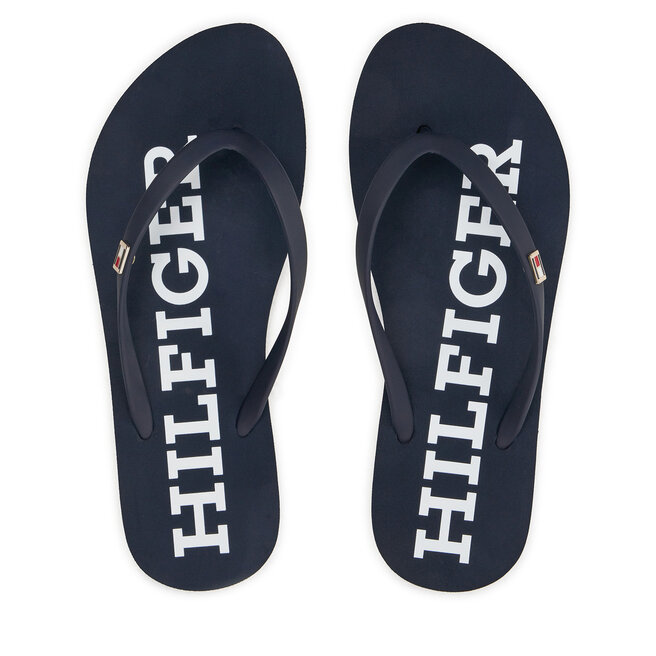 Japonki Tommy Hilfiger Strap Beach Sandal - Granatowy