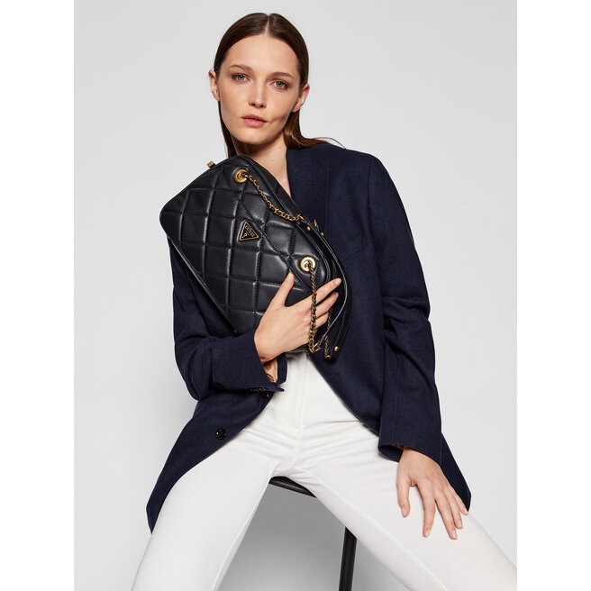 Τσάντα Guess Cessily Top Zip Shoulder Bag HWQB76 79180 BLACK