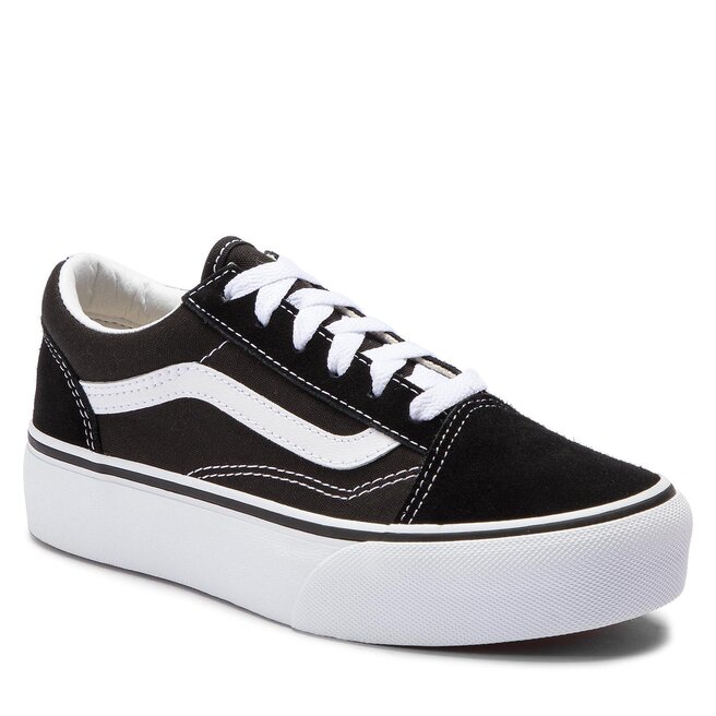 Vans old skool black true white clearance