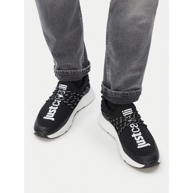 Sneakersy Just Cavalli 80QA3SA0 ZSE69 Czarny