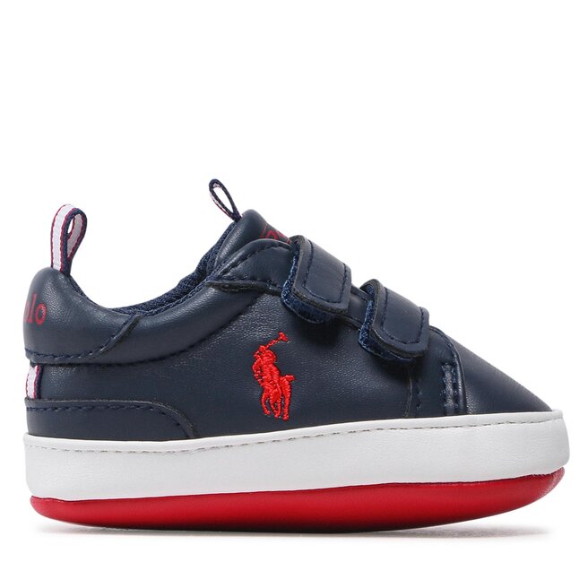 Polo Ralph Lauren Sneakersy Polo Ralph Lauren Heritage Court Ez RL100674 Navy/Red