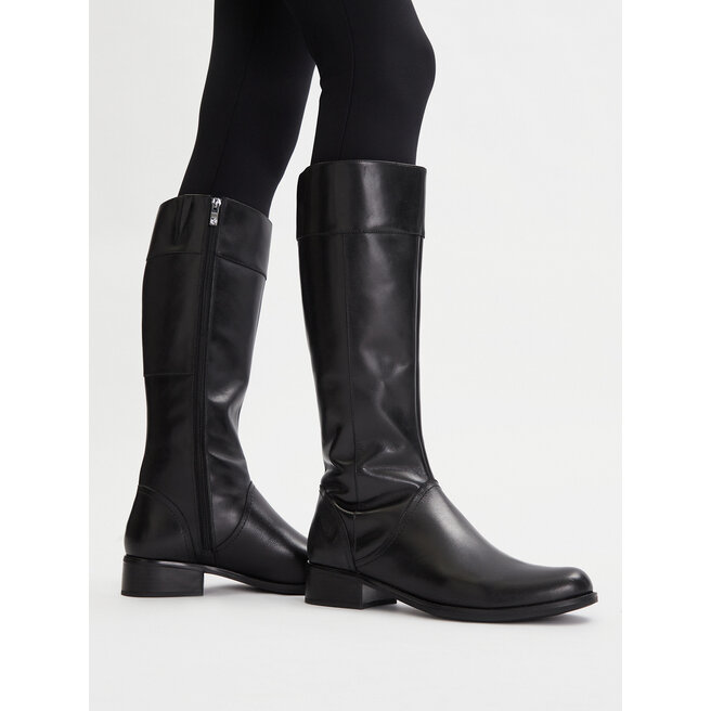 Oficerki Caprice 9-25511-41 Czarny - kobiece