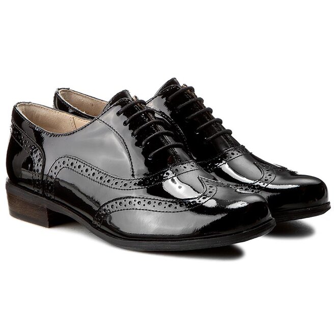 Clarks Oxford Schuhe Clarks Hamble Oak 203506494 Black Patent