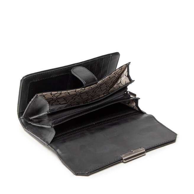 Nobo Голям дамски портфейл Nobo NPUR-L2050-C020 Черен