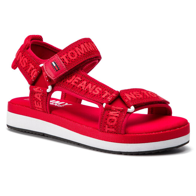 Tommy jeans mesh web strappy sandals women's clearance