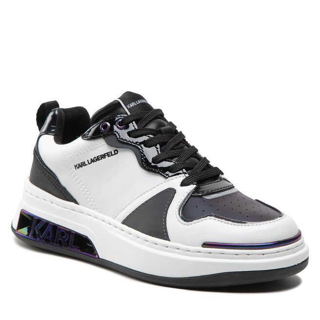 Sneakers KARL LAGERFELD KL62024 White Lthr W/Black epantofi-Femei-Pantofi-Sneakerși imagine noua gjx.ro