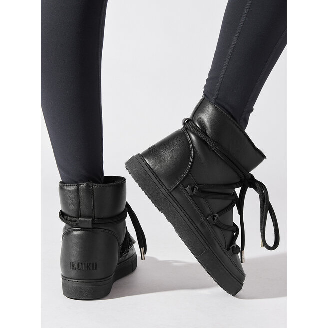 Śniegowce Inuikii Full Leather 75202-087 Czarny - kobiece