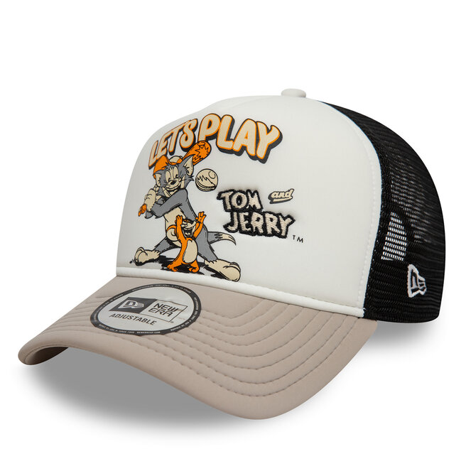 Czapka z daszkiem New Era Tom & Jerry 9Forty - Biały