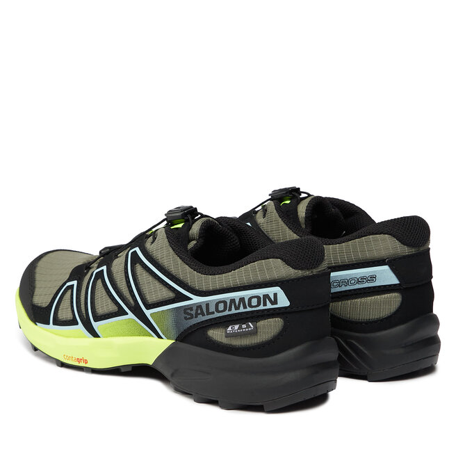 Salomon Cipő Salomon Speedcross Climasalomon™ Waterproof L47278900 Deep Lichen Green/Black/Safety Yellow