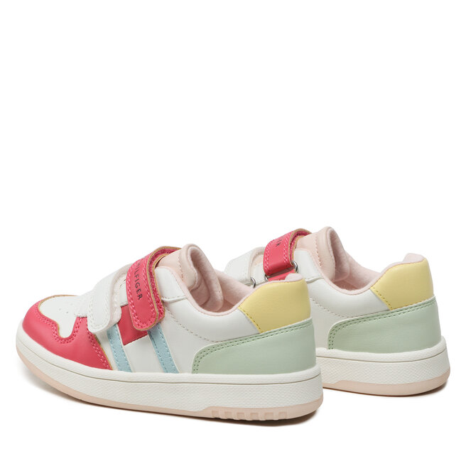 Tommy Hilfiger Sneakers Tommy Hilfiger Low Cut Velcro Sneaker T1A9-32713-1355 S White/Multicolor X256