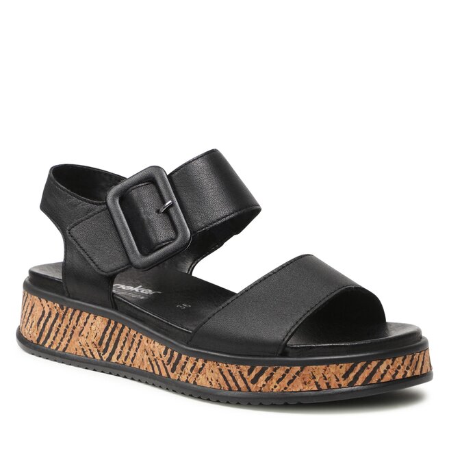 Sandale Rieker W0800-00 Schwarz