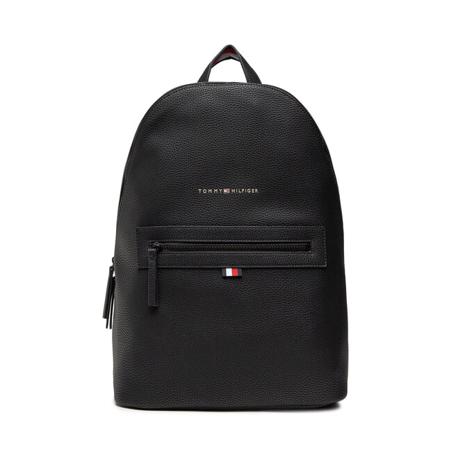 Zaino Tommy Hilfiger Essential Pu Backpack AM0AM09503 Nero escarpe.it