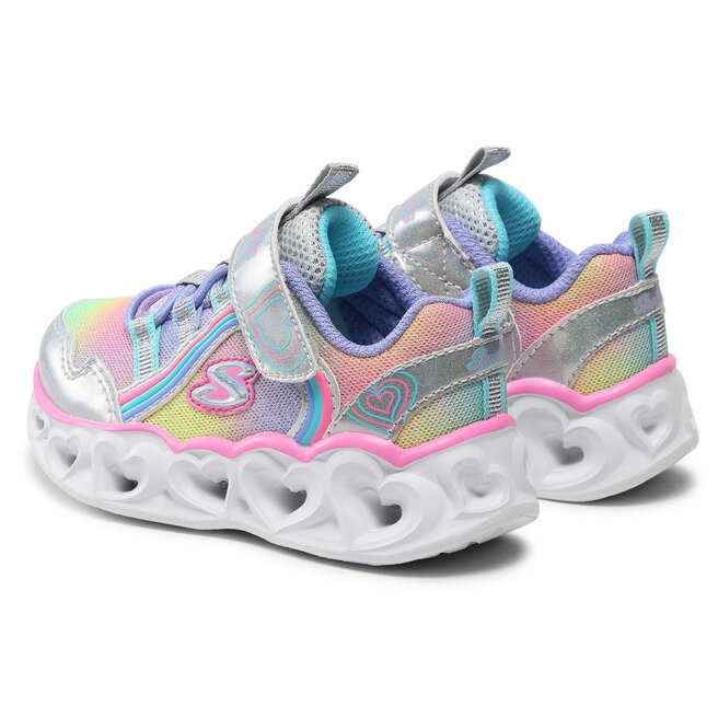 Skechers Sneakersy Skechers Rainbow Lux 302308N/SMLT Silver/Multi