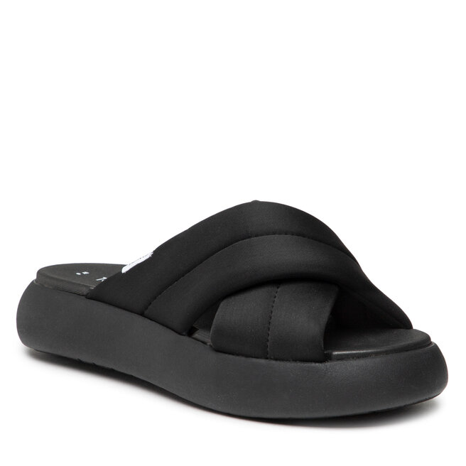 Șlapi Toms Alpargata Mallow Crossover Black/Black Alpargata imagine noua