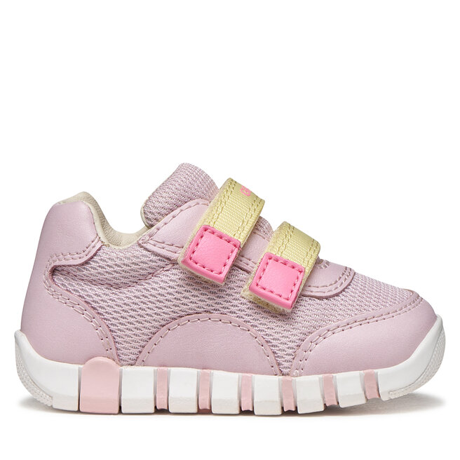 Sneakersy Geox B Iupidoo Girl B3558A 01454 CE82M M Różowy - dziewczęce