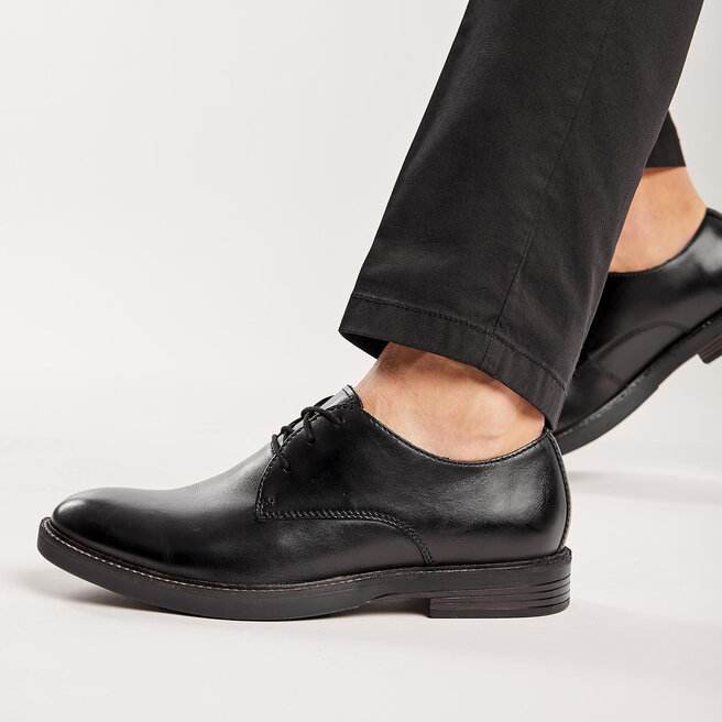 Zapatos Clarks Paulson Plain 261447927 Black Leather •