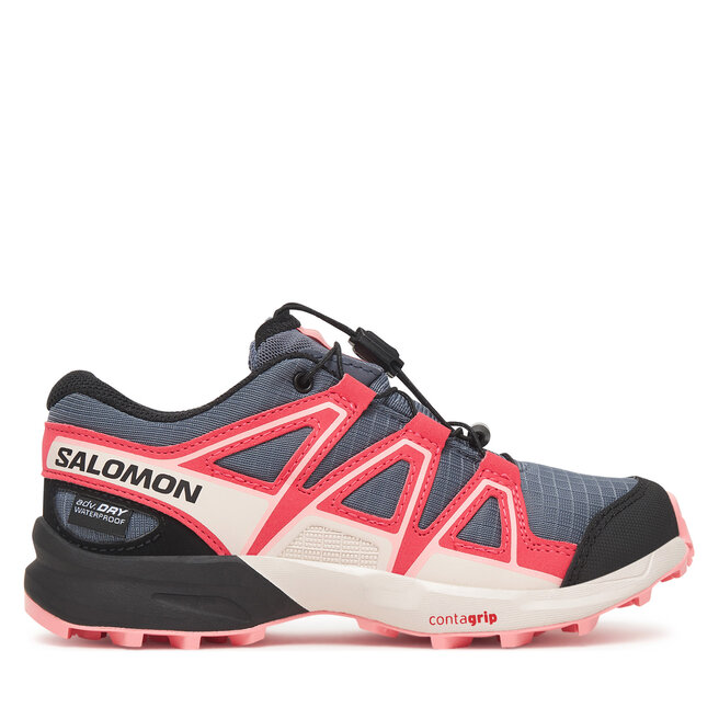 Trekkingi Salomon Speedcross Waterproof L47856600 Szary - dziecięce