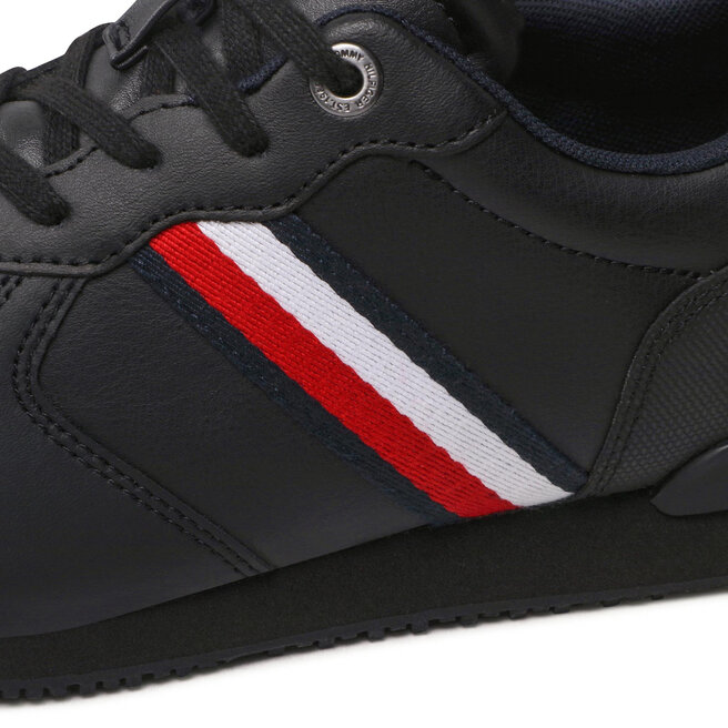 Tommy Hilfiger Sneakers Tommy Hilfiger Iconic Runner Leather FM0FM04281 Black BDS