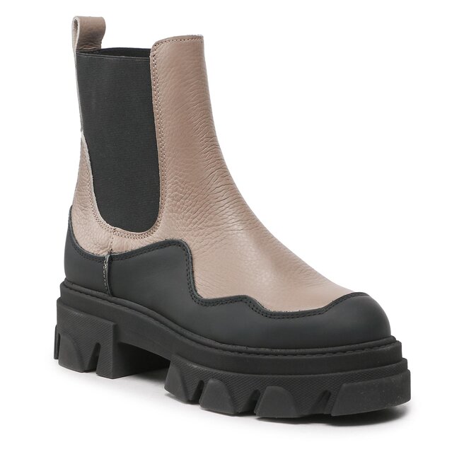 Ghete Jodhpur Steve Madden Merilyn SM11001689-03009-GRB Greige/Black
