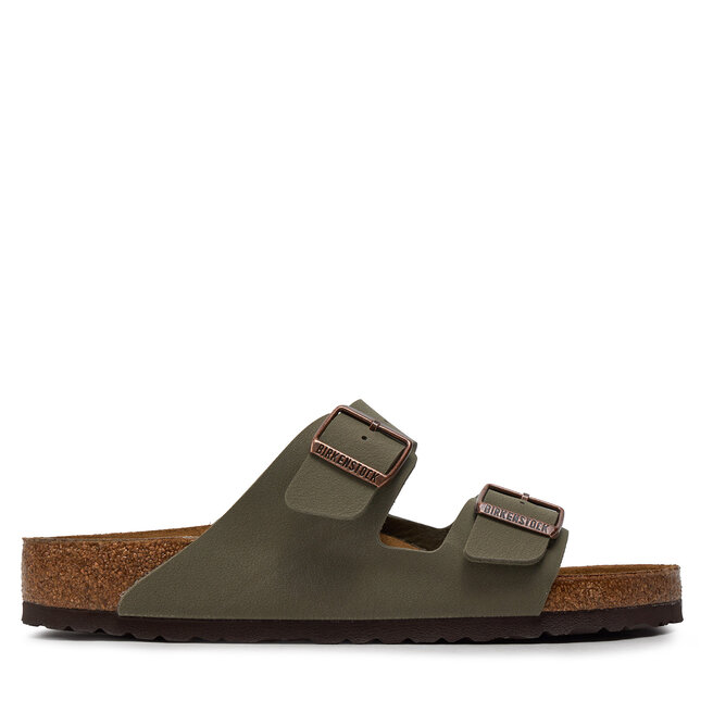 Klapki Birkenstock Arizona Birko-Flor nubuk - Szary