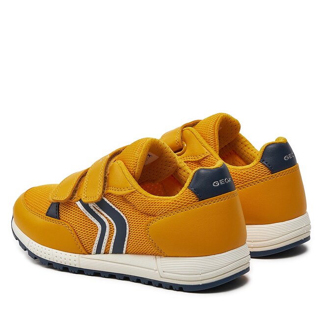 thumbnail: Geox J ALBEN BOY E Jongens Sneakers - Retro Stijl, Ademende Zool, Suède Bovenwerk, Alledaags Comfort