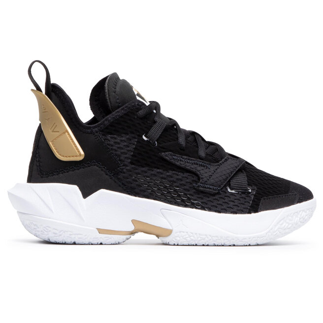 Nike Boty Nike Jordan Why Not Zero.4 (GS) CQ9430 001 Black/White/Metallic Gold