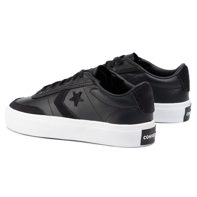 Snīkeri Converse Courtland Ox 162580C Black/Black/White • Eapavi.lv