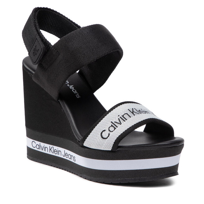 Sandale Calvin Klein Jeans Wedge Sandal YW0YW00669 BDS BDS imagine noua