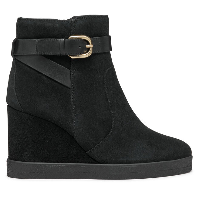 Botki Geox D Elidea Wedge D46VQA 02243 - Czarny