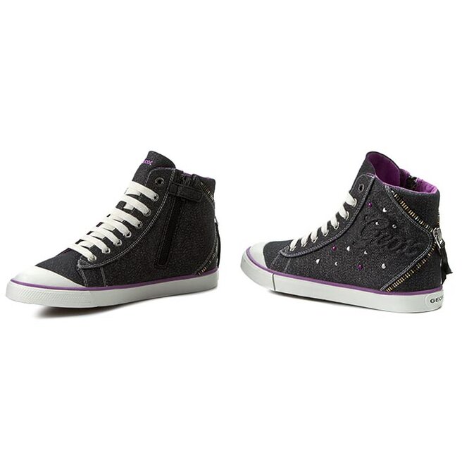 Geox Tornacipő Geox J Ciak G. B J6204B 000DW C9999 Black D