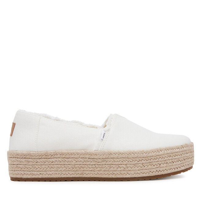 Espadryle Toms Valencia 10019795 Biały - kobiece