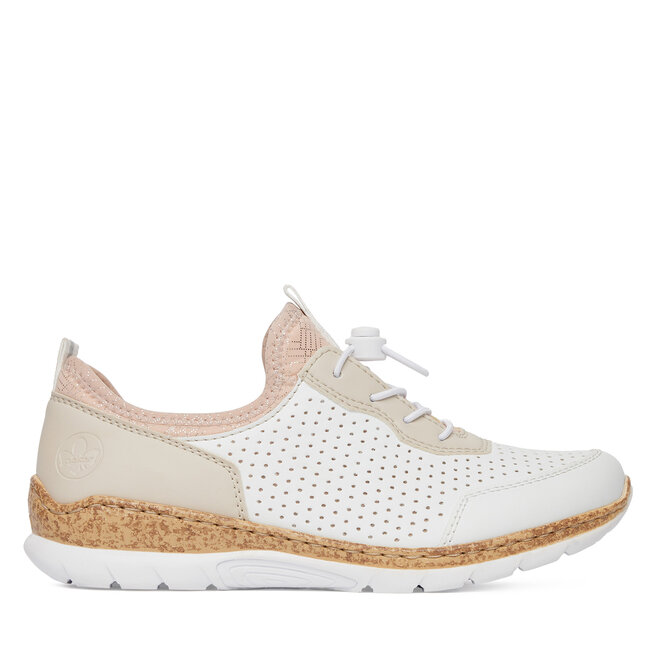 Sneakersy Rieker N4286-80 Biały - kobiece