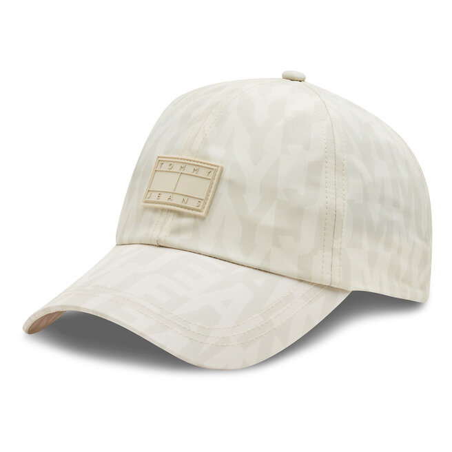 Czapka z daszkiem Tommy Jeans Logomania - Écru