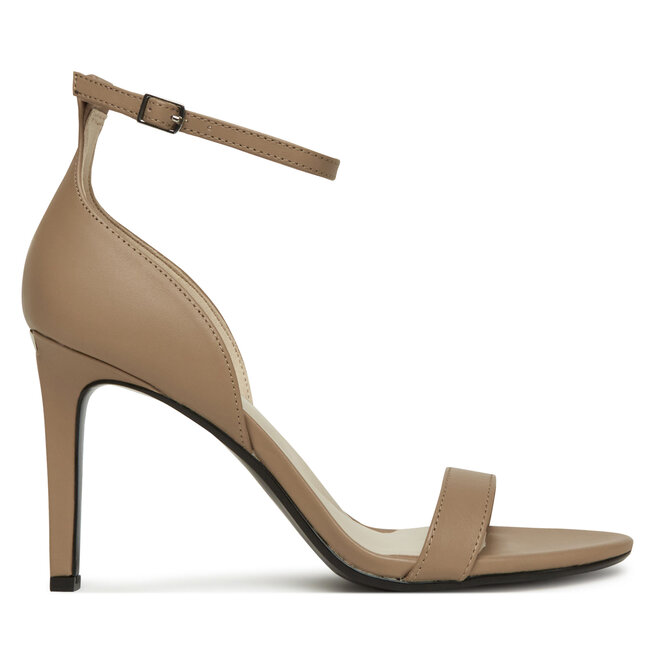 Sandały Calvin Klein Heel Sandal 90 - Lth - Beżowy