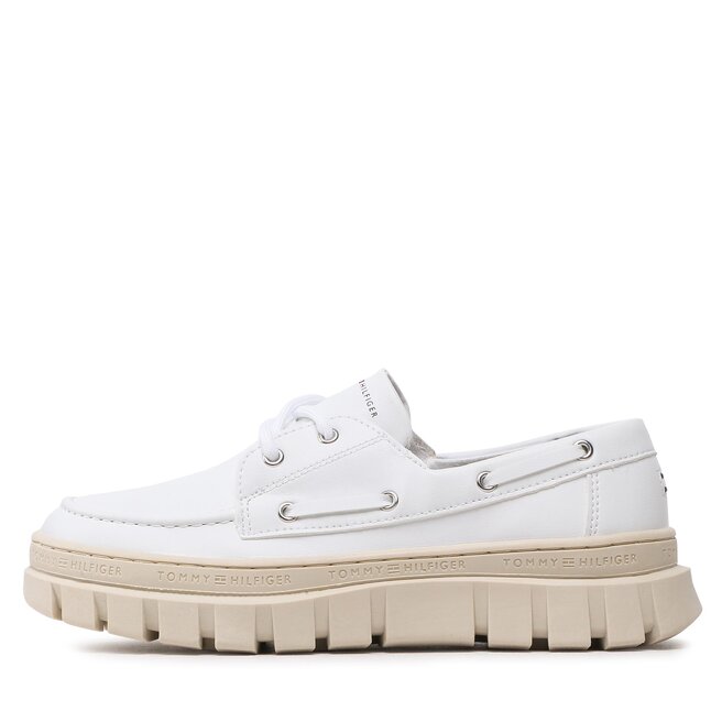 Tommy Hilfiger Polobotky Tommy Hilfiger Lace-Up Shoe T3X4-32896-1355 S White S