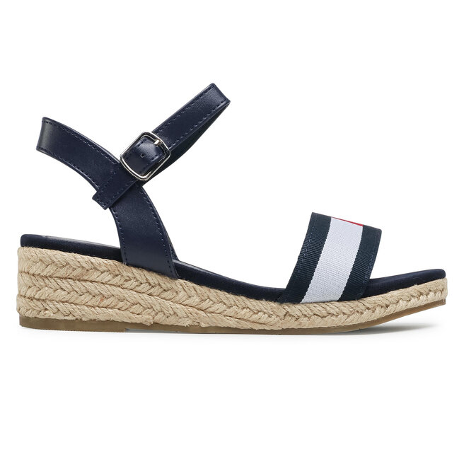 Tommy Hilfiger Espadrilles Tommy Hilfiger Rope Wedge Sandal T3A2-31053-0048Y004 M Blue/White/Red Y004