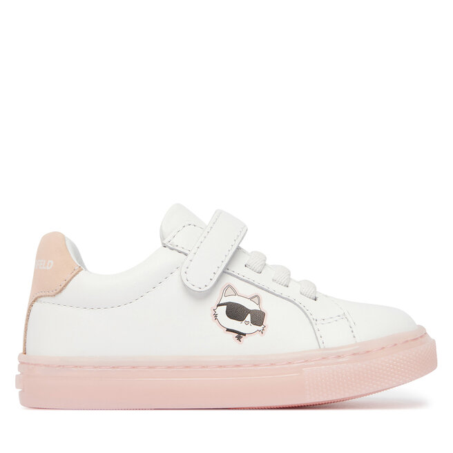 Sneakersy KARL LAGERFELD Z31184 M Biały - dziewczęce