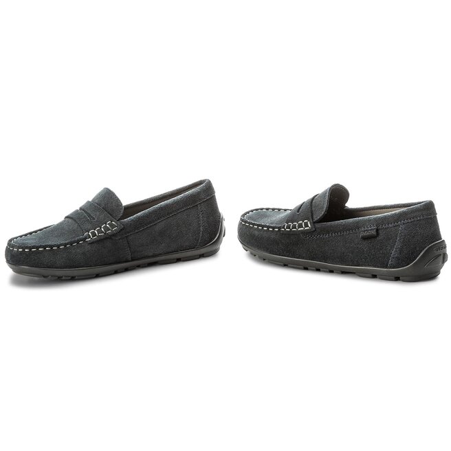 Geox Jongens Schoenen Suède Geox New Fast Boy A Moccasins - Comfortabele Suède Schoolschoenen Voor Jongens Met Ademende Zool Geox Sandalen Jongens