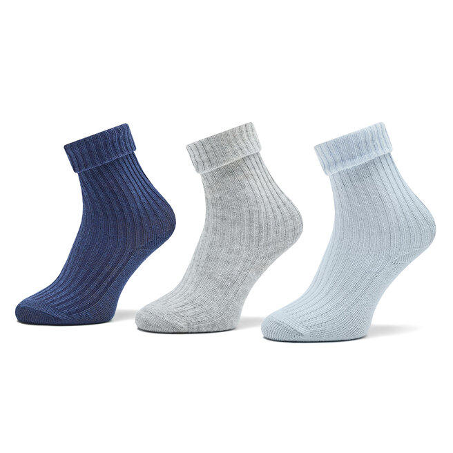 Σετ ψηλές κάλτσες παιδικές 3 τεμαχίων United Colors Of Benetton 6AO3F211S 935 Μπλε