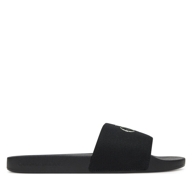 Klapki Calvin Klein Jeans Slide Monologo Cv - Czarny