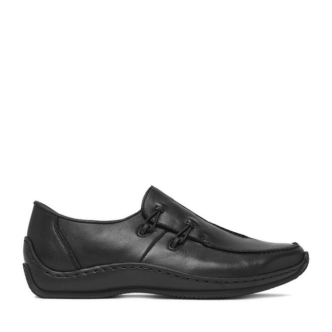 Półbuty Rieker CEO-L1751-00. Czarny